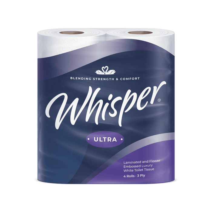 Whisper ultra toilet roll 3ply