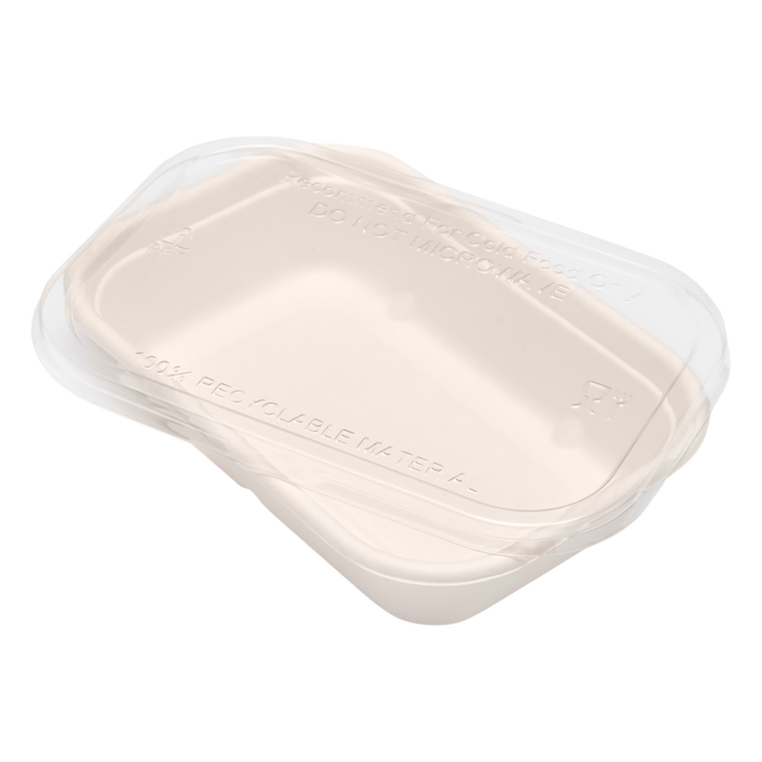 Sushi tray (bagasse) with lid 500ml