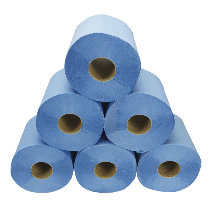 Blue Centrefeed rolls 2ply Laminated