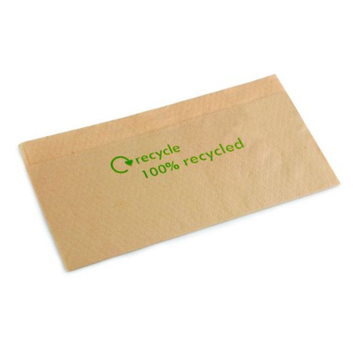 Kraft recycled napkin 1ply 32cmx30cm