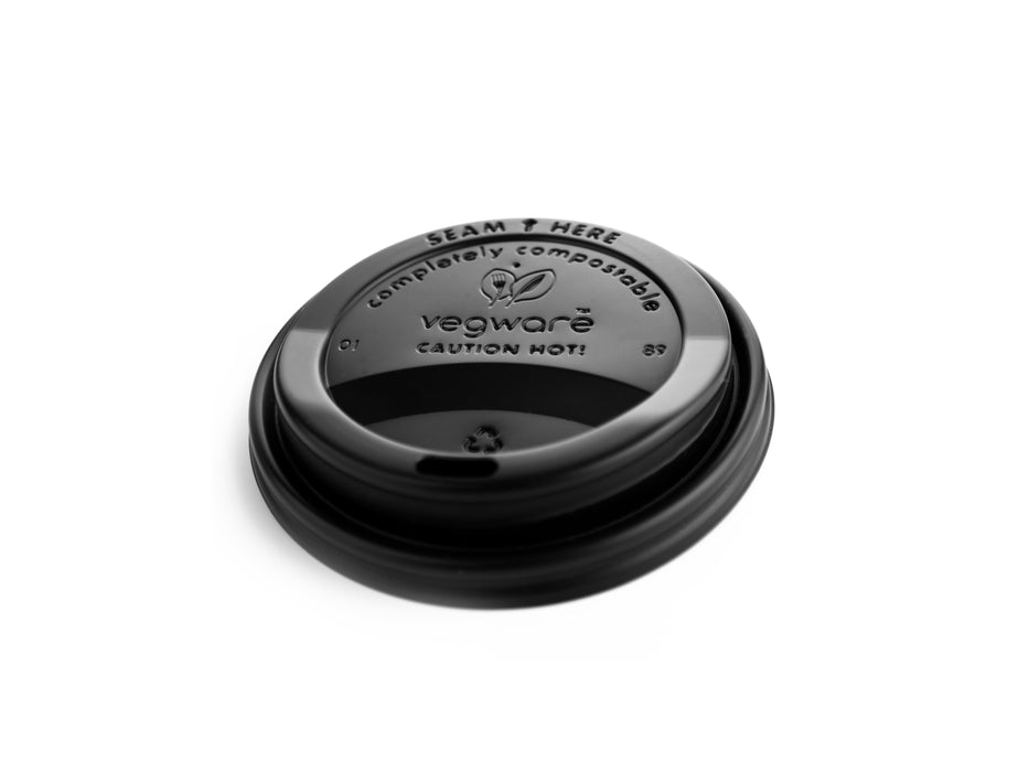 Black sip thru lids for double wall hot cup (89-series)