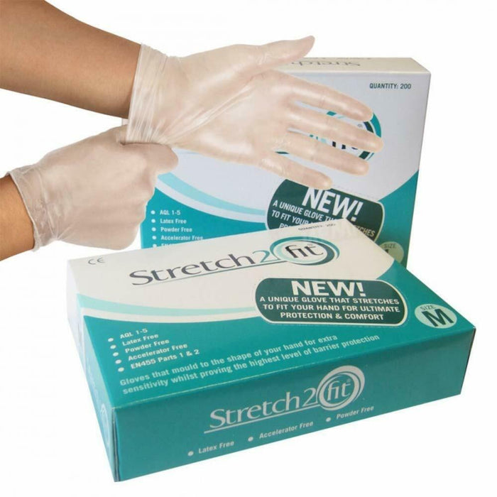 Stretch2fit gloves clear